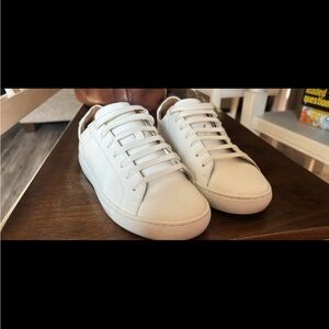 White Leather Women's Sneakers